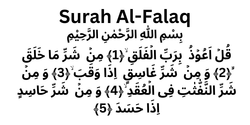 Surah Al-Falaq Chapter:113